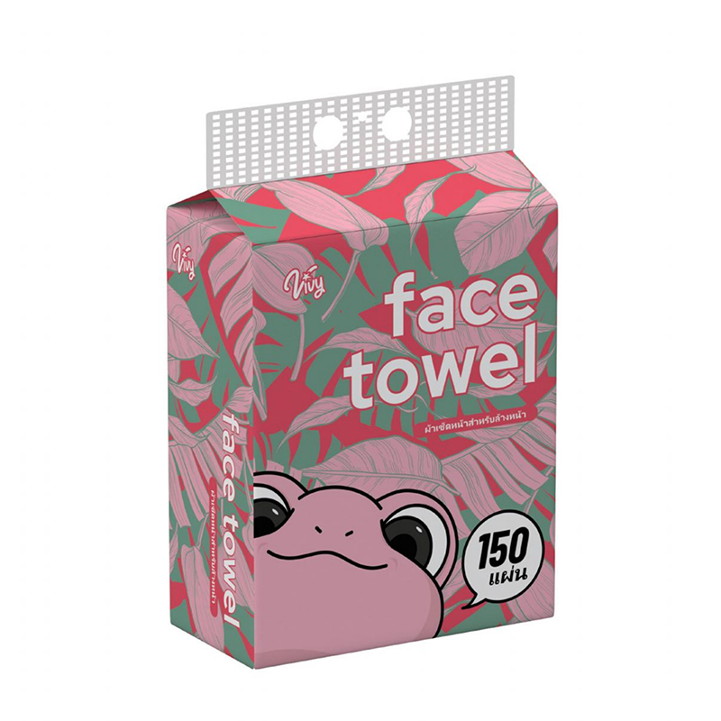 Hanging Plant Fiber Facial Towels – 150 Sheets Large Pack (200×200mm)