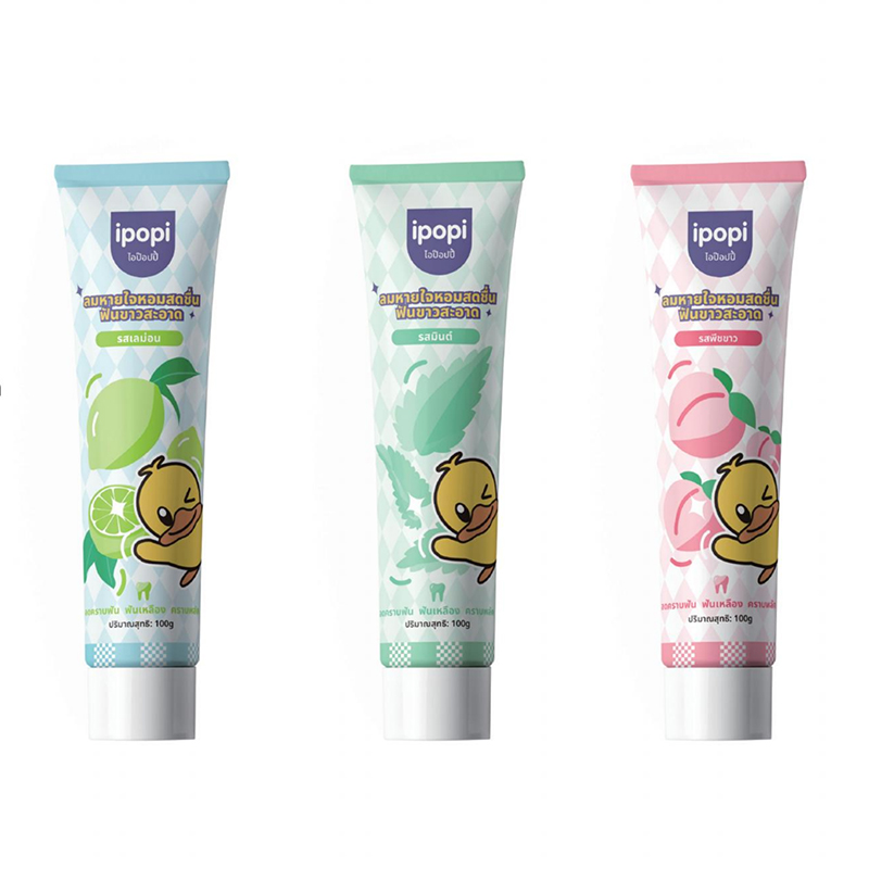Fruit-Scented Daily Toothpaste – 100g (Lemon / Mint / Peach)