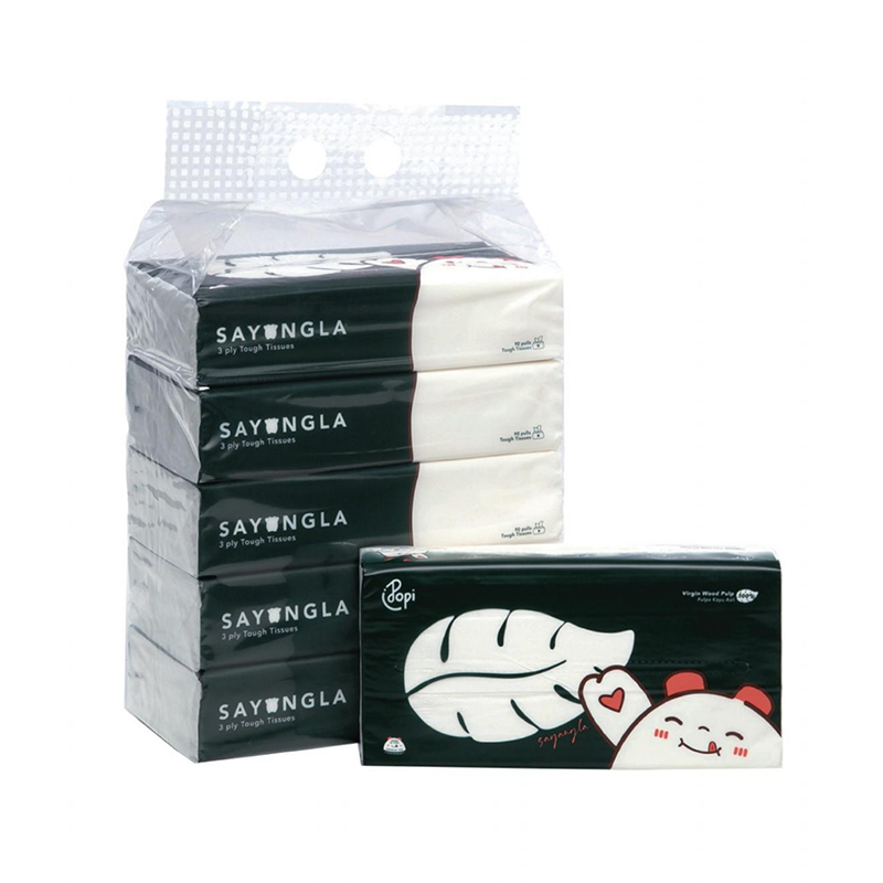 3-Ply Soft Facial Tissue – 90 Sheets (190×190mm)