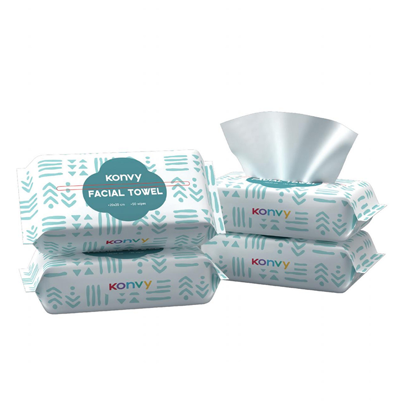 Plant Fiber Disposable Facial Towels – 50 Sheets (200×200mm)