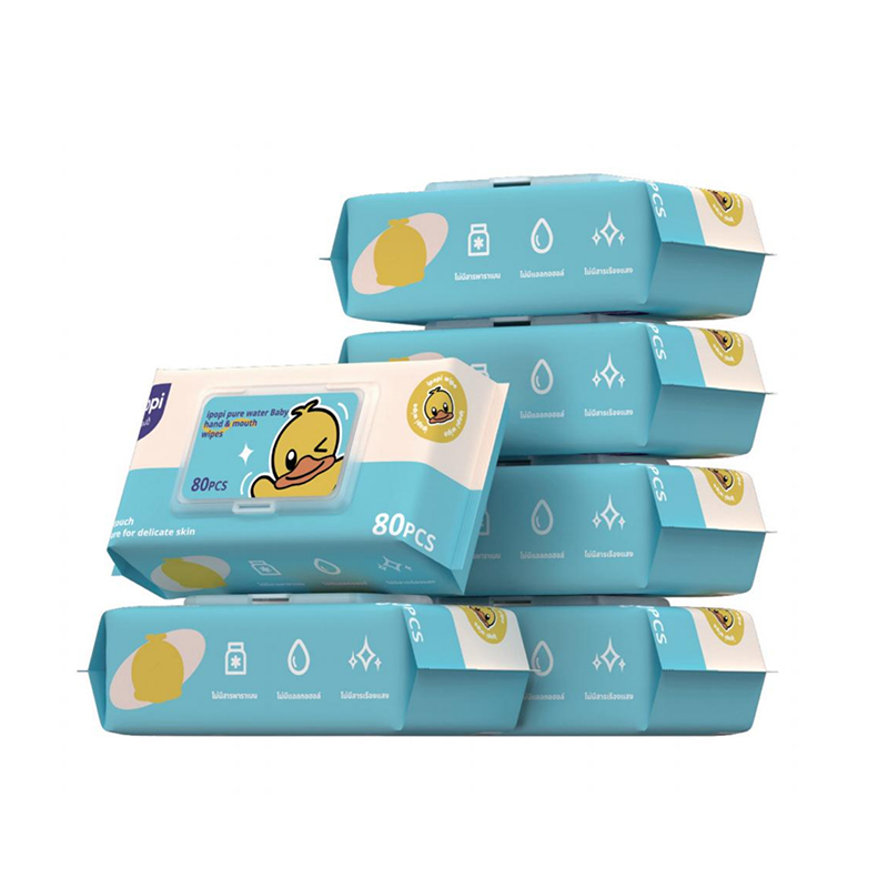 Pure Water Wet Wipes – 80 Sheets (140×180mm)