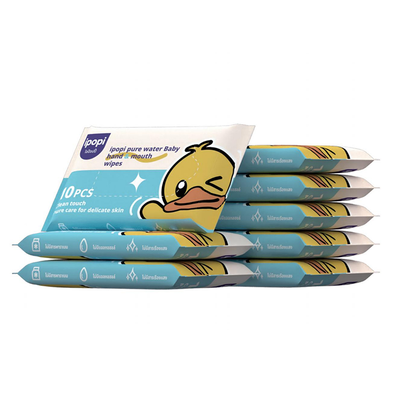Pure Water Wet Wipes – 10 Sheets Pocket Pack (150×200mm)
